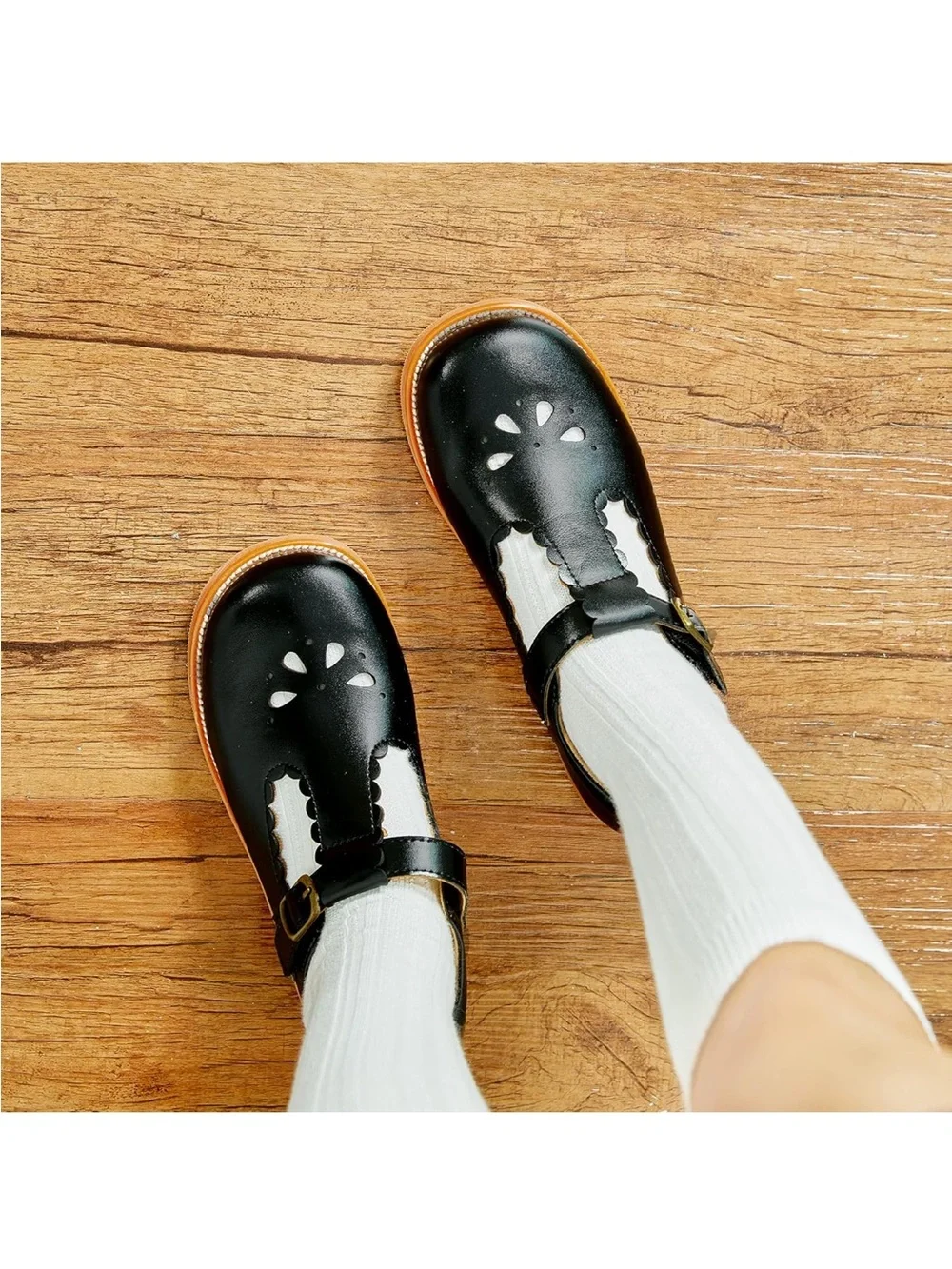 Felix & Flora Toddler Little Girl Black Mary Jane’s Dress Shoes- Ballet Flats